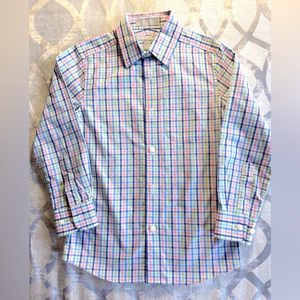 Nordstrom Boys Button-Down Long Sleeve Dress Shirt Size 5